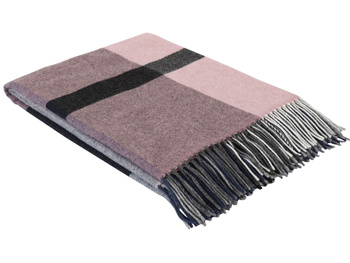 Koc wełniany Eskimo Switzerland Lenk H43C8-520 130x180 Mauve