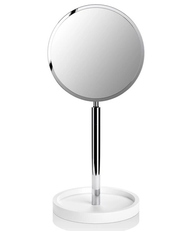 Lusterko Decor Walther STONE KSA biały / chrom