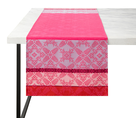 Bieżnik bawełniany Le Jacquard Français Mumbai Fuchsia