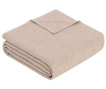 Koc bawełniany Ibena Charlotte 2650-300 140x200 beżowy