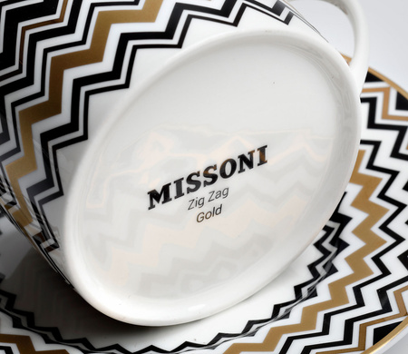 Kubek Missoni Zig Zag Gold Luxury Box