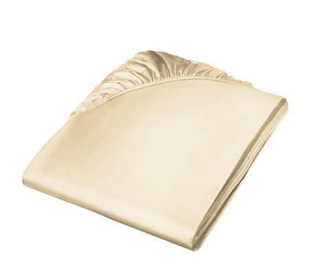 Prześcieradło satynowe z gumką Fleuresse Colours 9100-2043 Beż