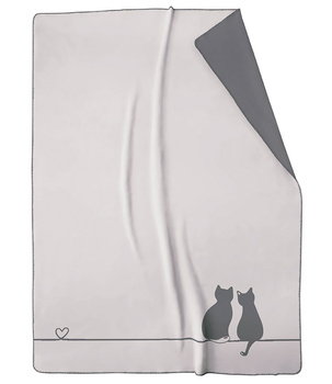 Koc Cawö Cute Cats 62630-70 150x200 Stein Anthrazit