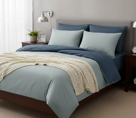 Pościel satyna bawełniana JOOP! Micro Pattern 4040-4 Salbei