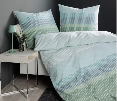 Pościel flanelowa Janine Davos 65171-02 Grün Türkis