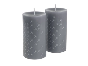 JOOP! świeca Faded Cornflower 8x15 2 szt. schiefer