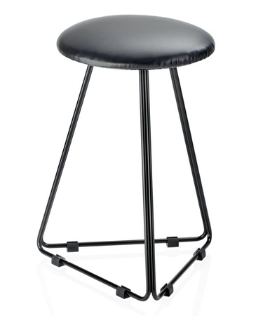 Taboret eko-skóra czarna Decor Walther DW 71 czarny