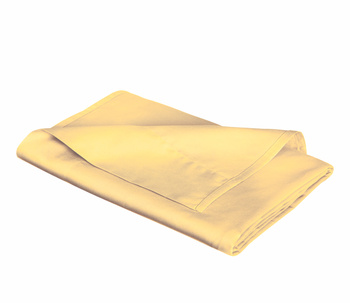 Prześcieradło satynowe bez gumki Fleuresse Colours 9100-2006 Żółty