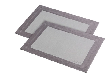 JOOP! podkładki na stół Signature 36x48 2 szt. platin