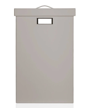 DECOR WALTHER BROWNIE WB kosz na pranie z przykrywą szary