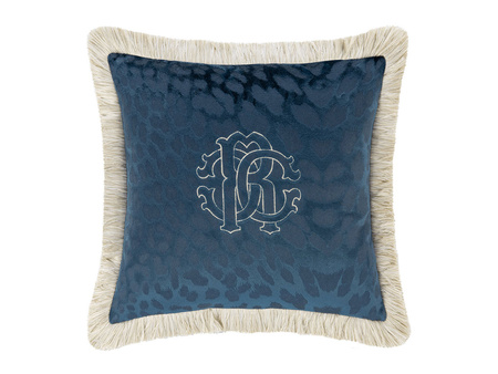 Poduszka dekoracyjna Roberto Cavalli Home Monogram 40x40 2114 Blue