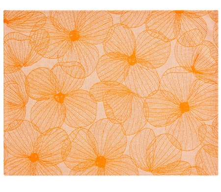 Podkładki na stół Le Jacquard Français A La Carte Fleurs Papillons 4 szt. Clementine