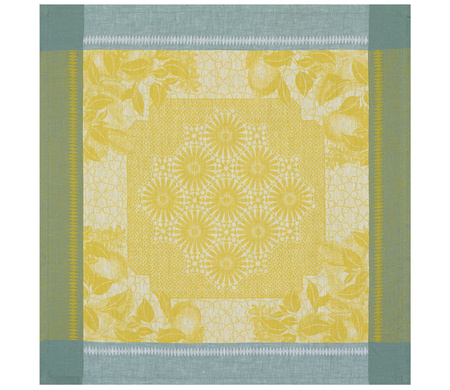 Serwetki lniane Le Jacquard Français Jardin d'Orient Cédrat 4 szt.
