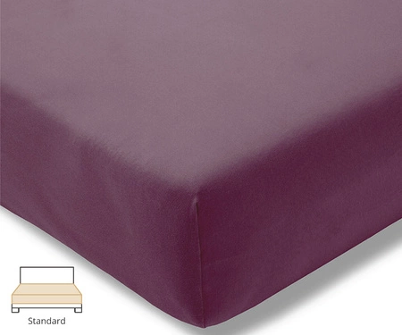 Prześcieradło fein-jersey Estella 6500 670 Oberżyna