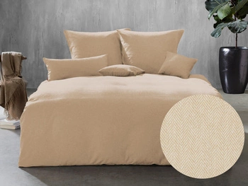 Fleuresse Lech pościel flanelowa 603089-0007 beżowa