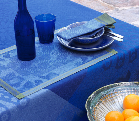 Serwetki lniane Le Jacquard Français Jardin d'Orient Majorelle 4 szt.
