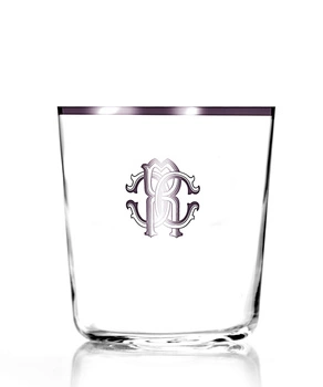 Szklanka Old Fashion Roberto Cavalli Monogramma Platin, zestaw 6 szt.