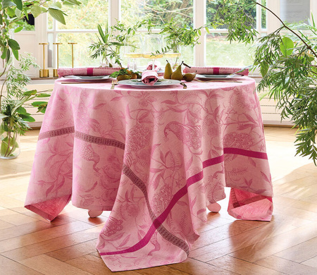 Obrus lniany Le Jacquard Français À L'orangerie Magnolia