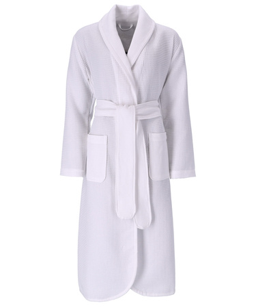 Szlafrok damski z szalem Vossen Catania 0300 White