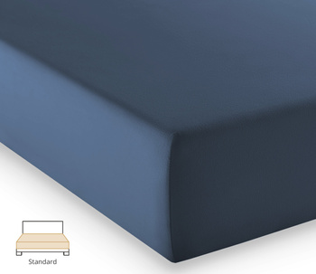 Prześcieradło jersey Fleuresse Comfort 1117-6073 Jeansowy Niebieski