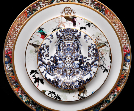 Talerz obiadowy Roberto Cavalli Azulejos, zestaw 6 szt.