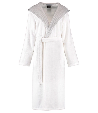 Szlafrok damski z kapturem Cawö 4345-607 White 36-50
