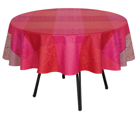Obrus ogrodowy Le Jacquard Français Fleurs de Kyoto Cerise