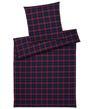 Pościel flanelowa Elegante Livingstone 26017-2 Blau-Rot