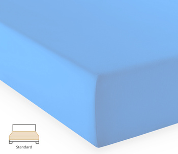 Prześcieradło jersey Fleuresse Comfort 1117-6031 Niebieski