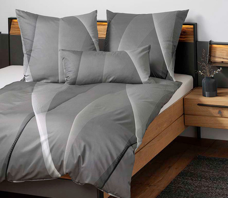 Pościel jersey Janine Carmen S 55115-08 Grau Taupe