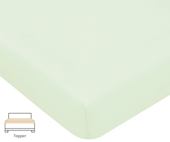 Prześcieradło na topper Formesse Bella Donna Jersey La Piccola 629 Pastelowa Zieleń