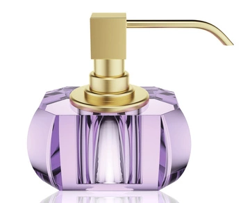 DECOR WALTHER KRISTALL KR SSP dozownik mydła fioletowy / złoty mat