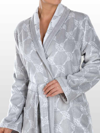 Szlafrok damski z szalem JOOP! 1645-76 XS-XL Silber