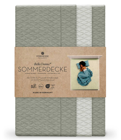 Koc / narzuta Formesse Bella Donna Summer Tencel 633 Zielono-Szary