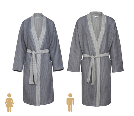 Szlafrok kimono Formesse 013-600-215 Jasny Antracyt S-XL