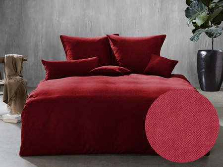 Pościel flanelowa Fleuresse 603089-0004 Red