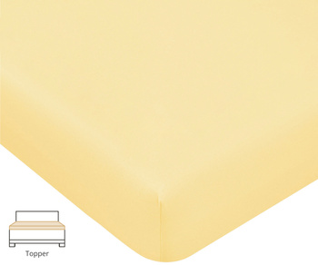 Prześcieradło na topper Formesse Bella Donna Jersey La Piccola 91 Jasny Żółty