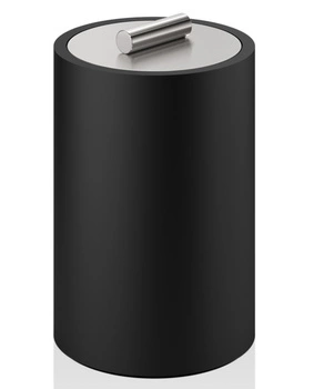 DECOR WALTHER STONE DMD L pojemnik z przykrywką L czarny/stal mat