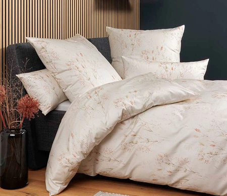 Pościel satyna bawełniana Janine Milano 45118-07 Beige Grün Kupfer