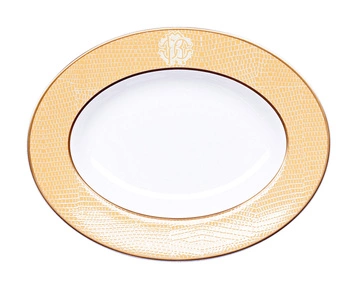 Półmisek mały Roberto Cavalli Lizzard Gold 23cm
