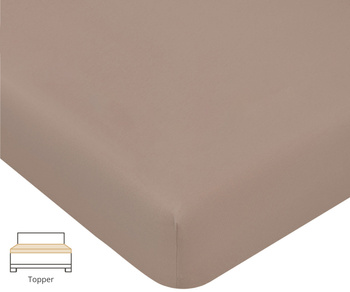 Prześcieradło na topper Formesse Bella Donna Jersey La Piccola 126 Trufla