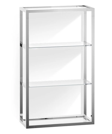 Regał szklany Decor Walther ET 6 chrom/ szkło przezroczyste