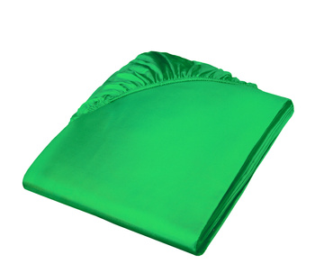 Prześcieradło satynowe z gumką Fleuresse Colours 9100-7048 Zielona Trawa