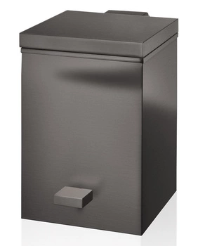 DECOR WALTHER TE 75 kosz z pedałem SOFT CLOSE ciemny metal / mat