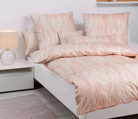 Pościel satyna bawełniana Janine Milano 45119-04 Beige Koralle