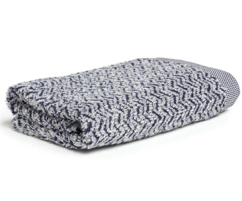 Möve ręcznik Brooklyn Fischgrat 042 nature/deep sea