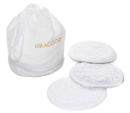 Płatki kosmetyczne Graccioza Egoist 800 g/m² 20003 White, zestaw 10 szt. Luxury Bag