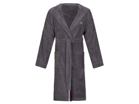 Szlafrok męski z kapturem bugatti Decimo 7660 grafit